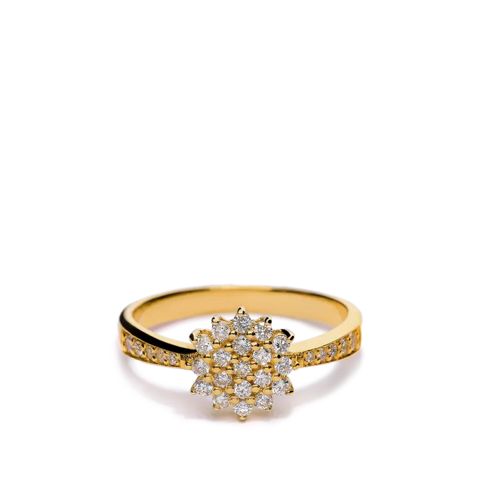 Anillo diamante oro 18 quilates