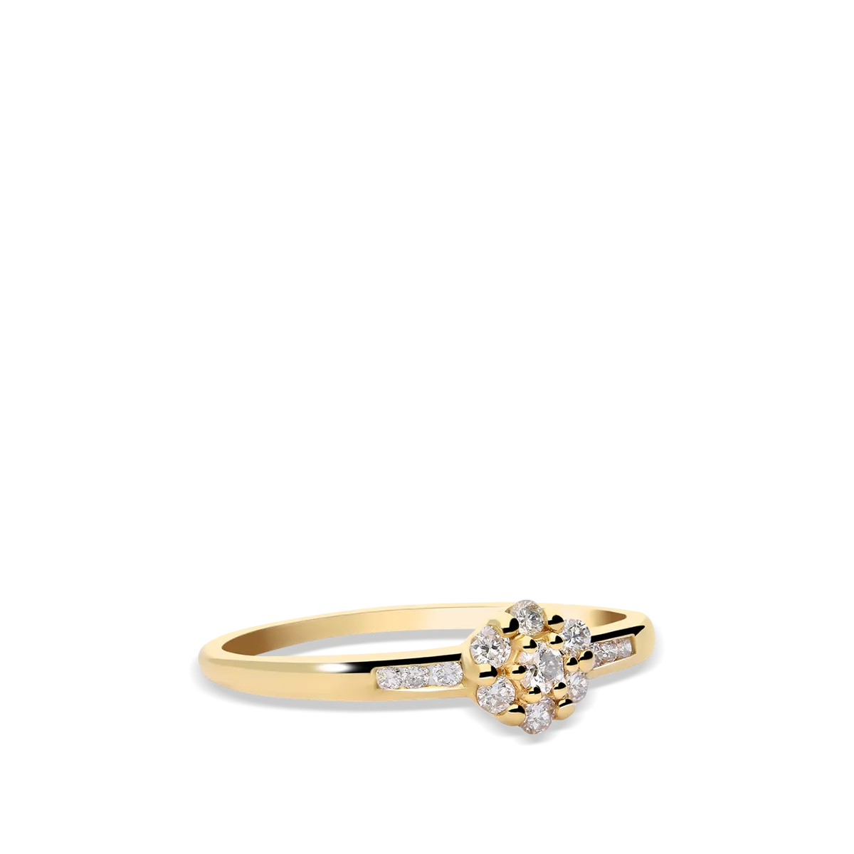 Anillo diamante oro 18 quilates