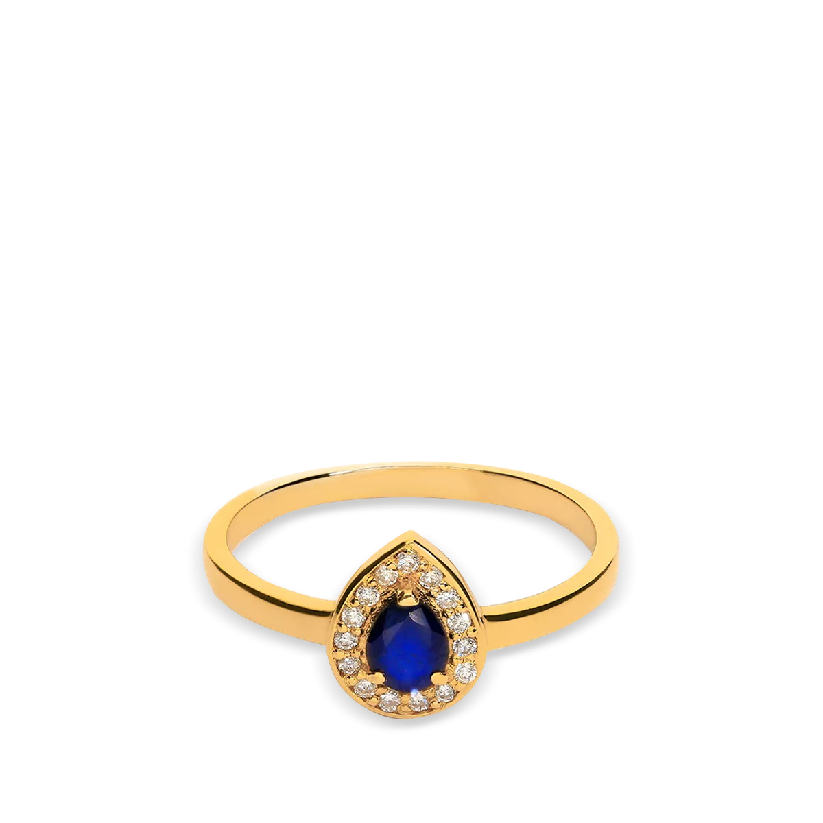 Anillo diamante oro 18 quilates ROYAL TEAR