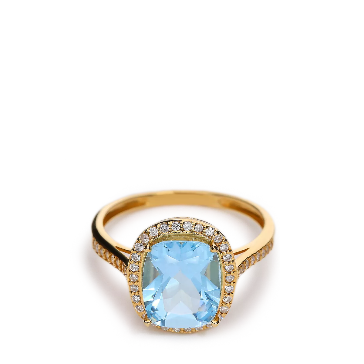 Anillo diamante oro 18 quilates