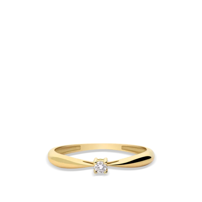 18k gold diamond ring SUN