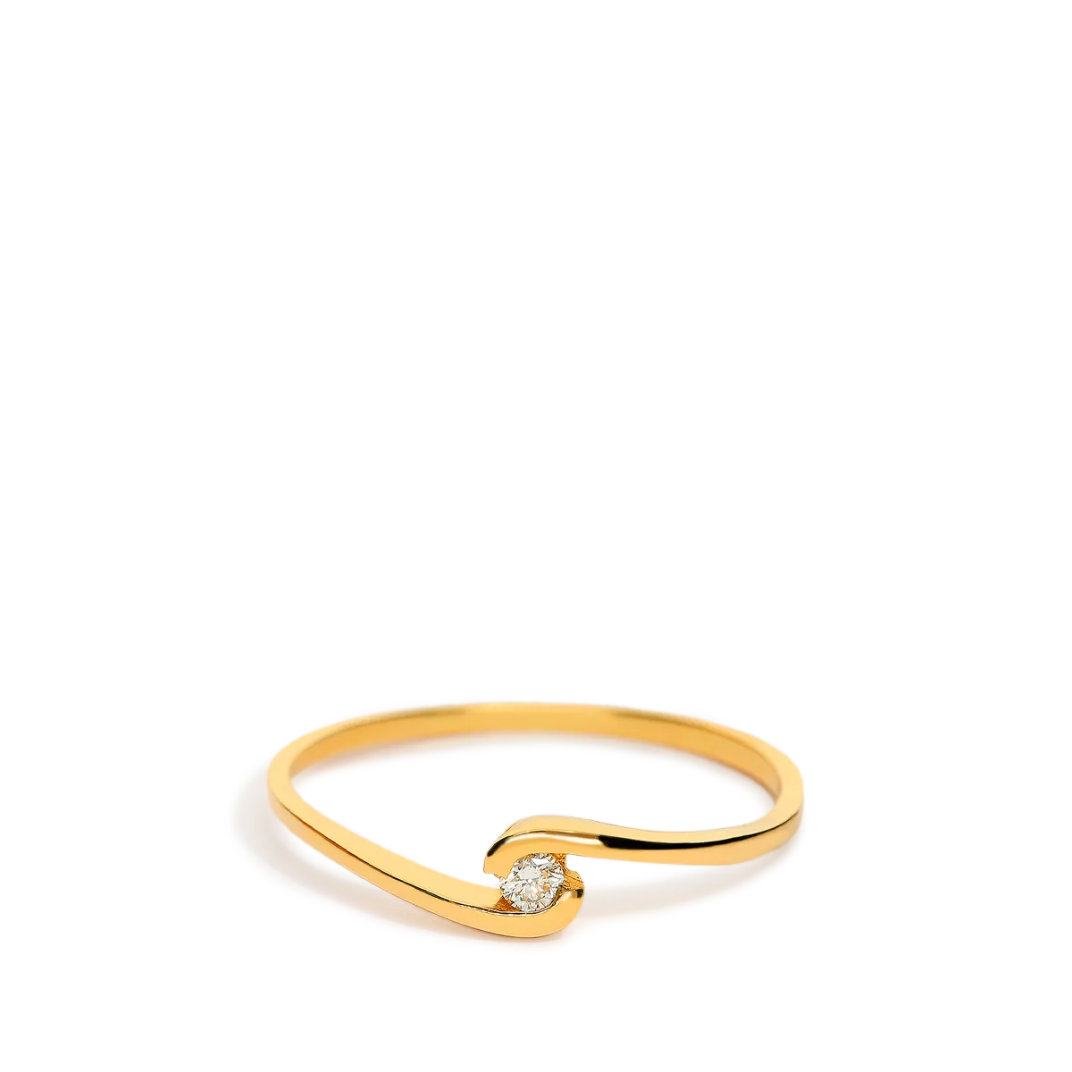 Anillo diamante oro 18 quilates GRAVITY