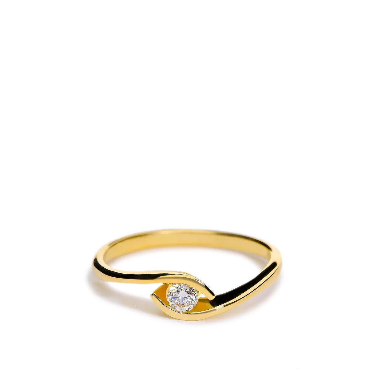 Anillo diamante oro 18 quilates GRAVITY