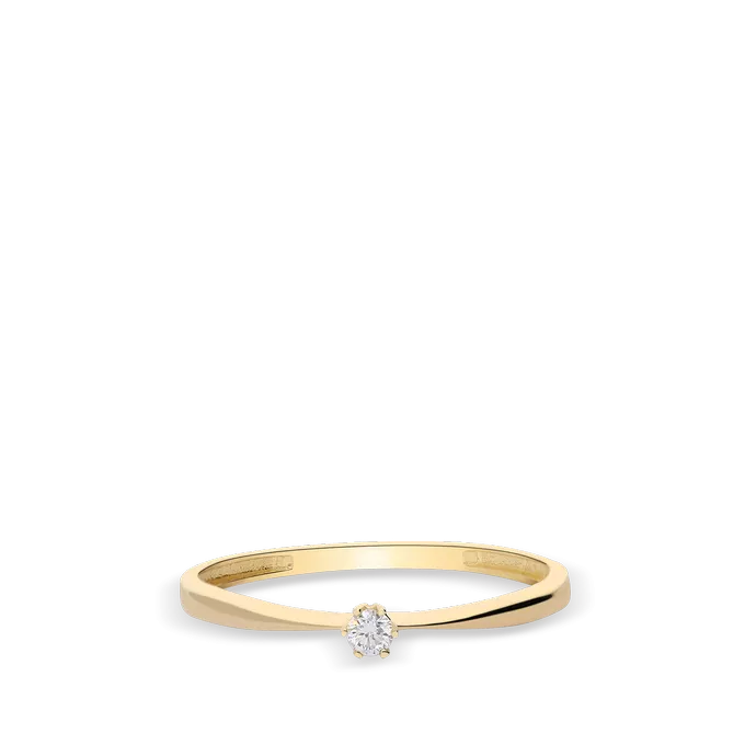 Anillo diamante oro 18 quilates