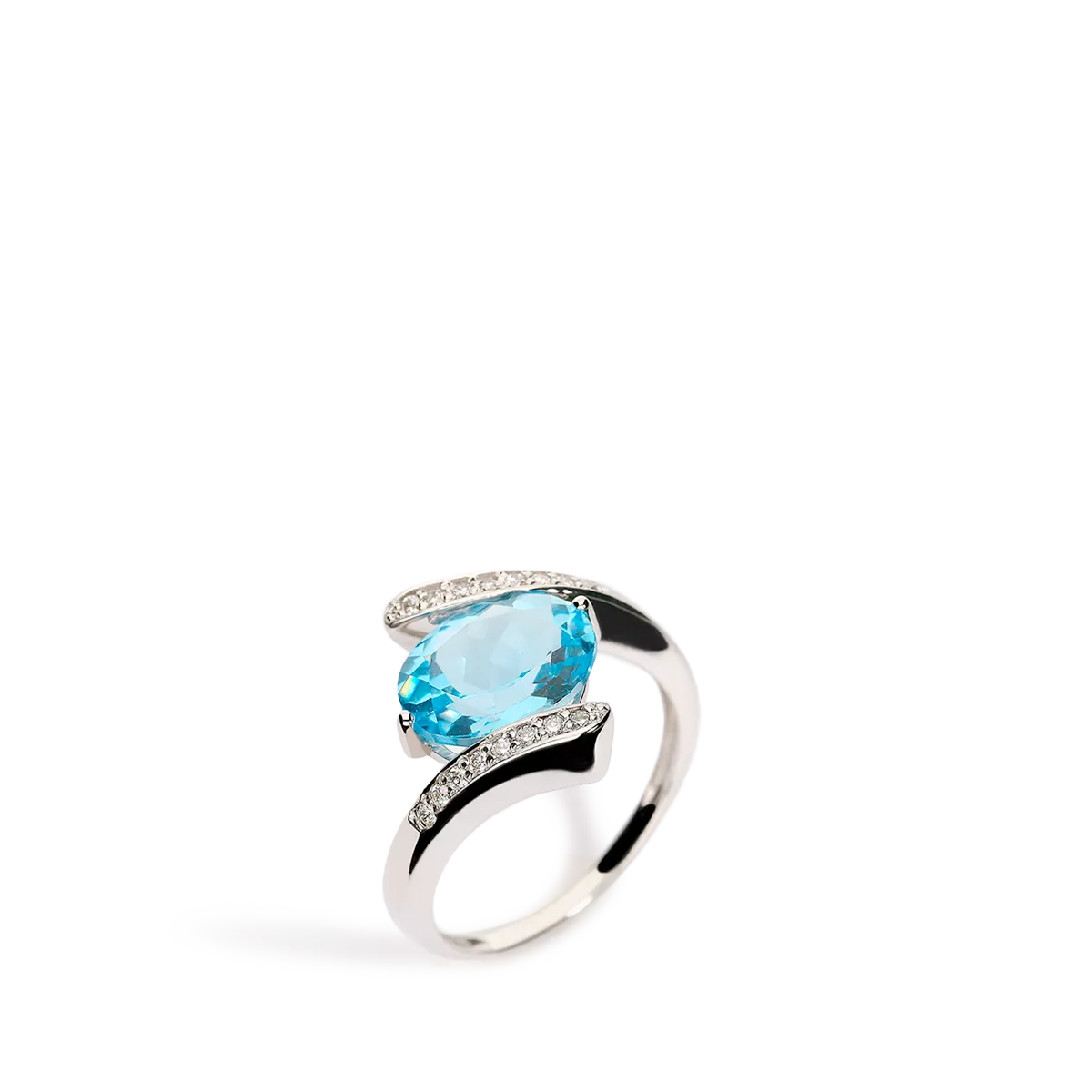 18k gold diamond ring OCEAN