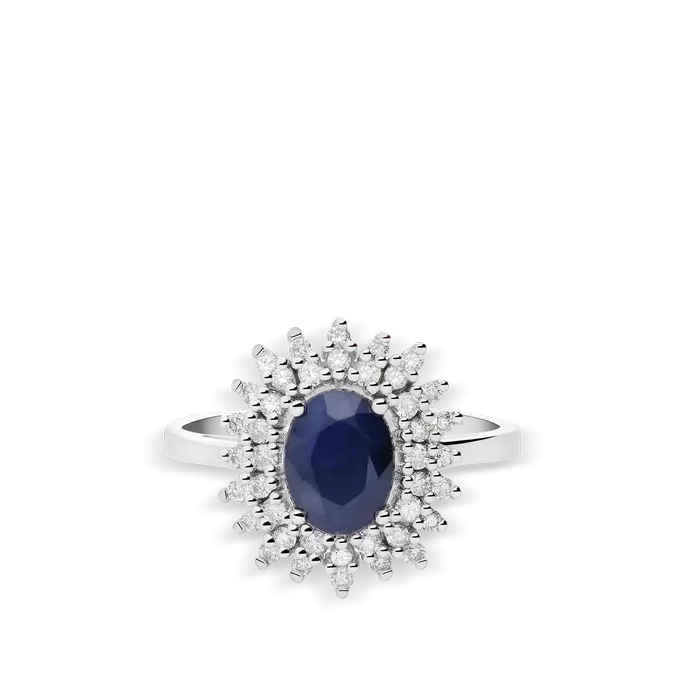 Anillo diamante natural oro 18 quilates IMPERIAL SAPPHIRE