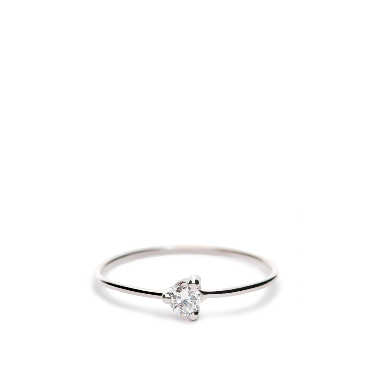 Anillo oro blanco 18 quilates