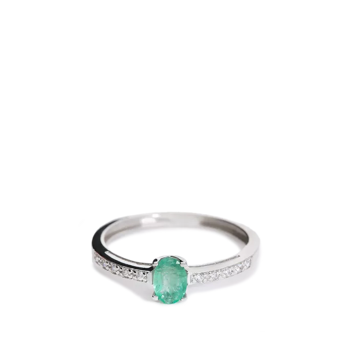 Anillo oro blanco