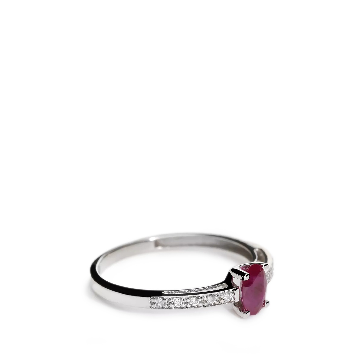 18k white gold ring