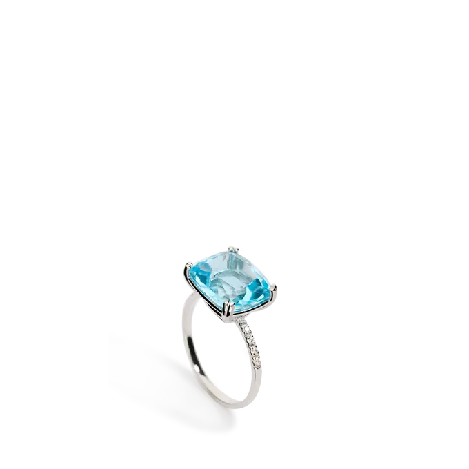 Anillo oro blanco