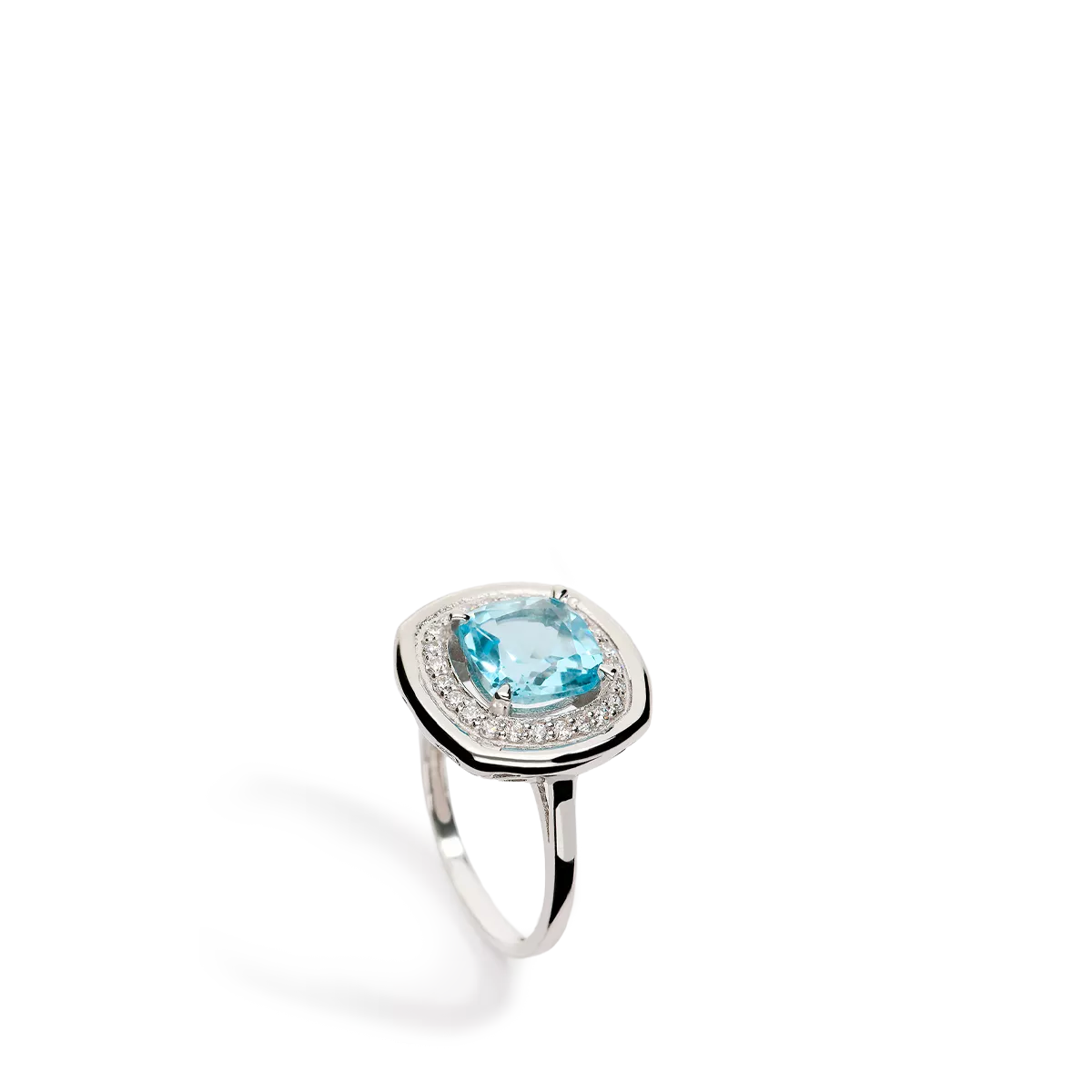 18k white gold ring LAGOON