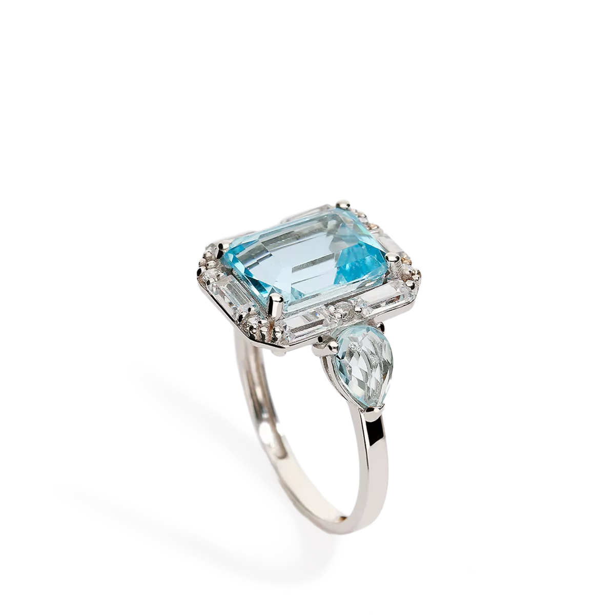 Anillo oro blanco LAGOON