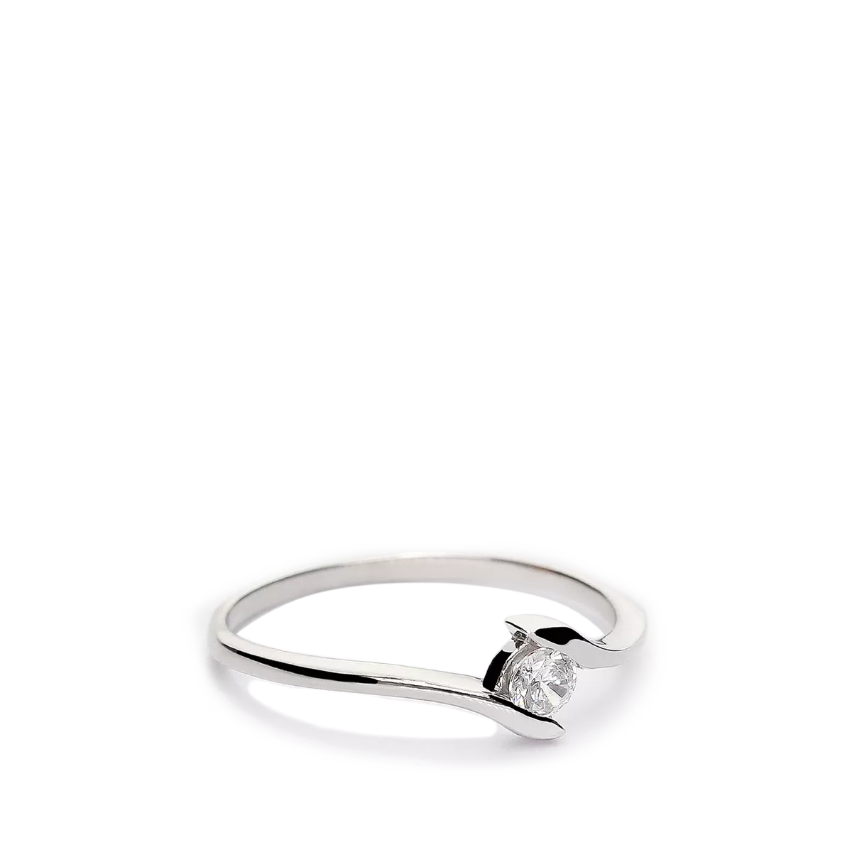 Anillo oro blanco 18 quilates