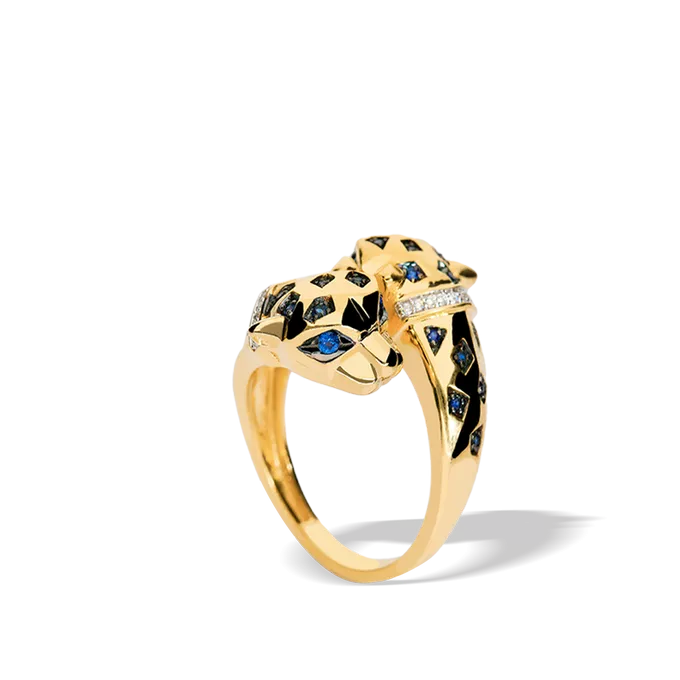 18k gold diamond ring JAGUAR