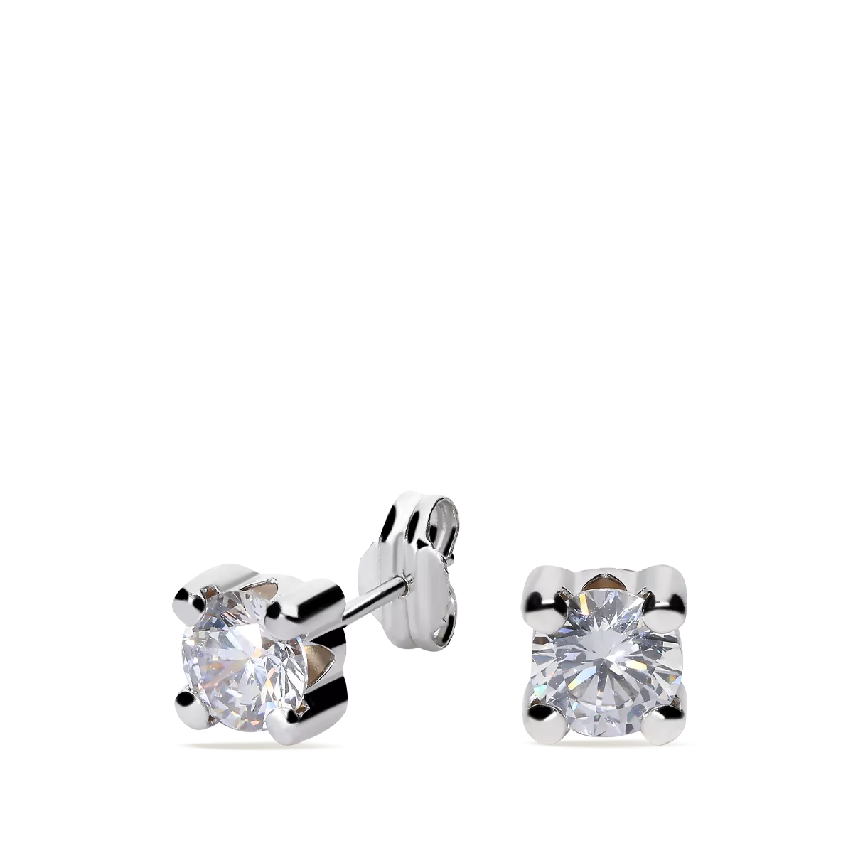 750 white gold earrings