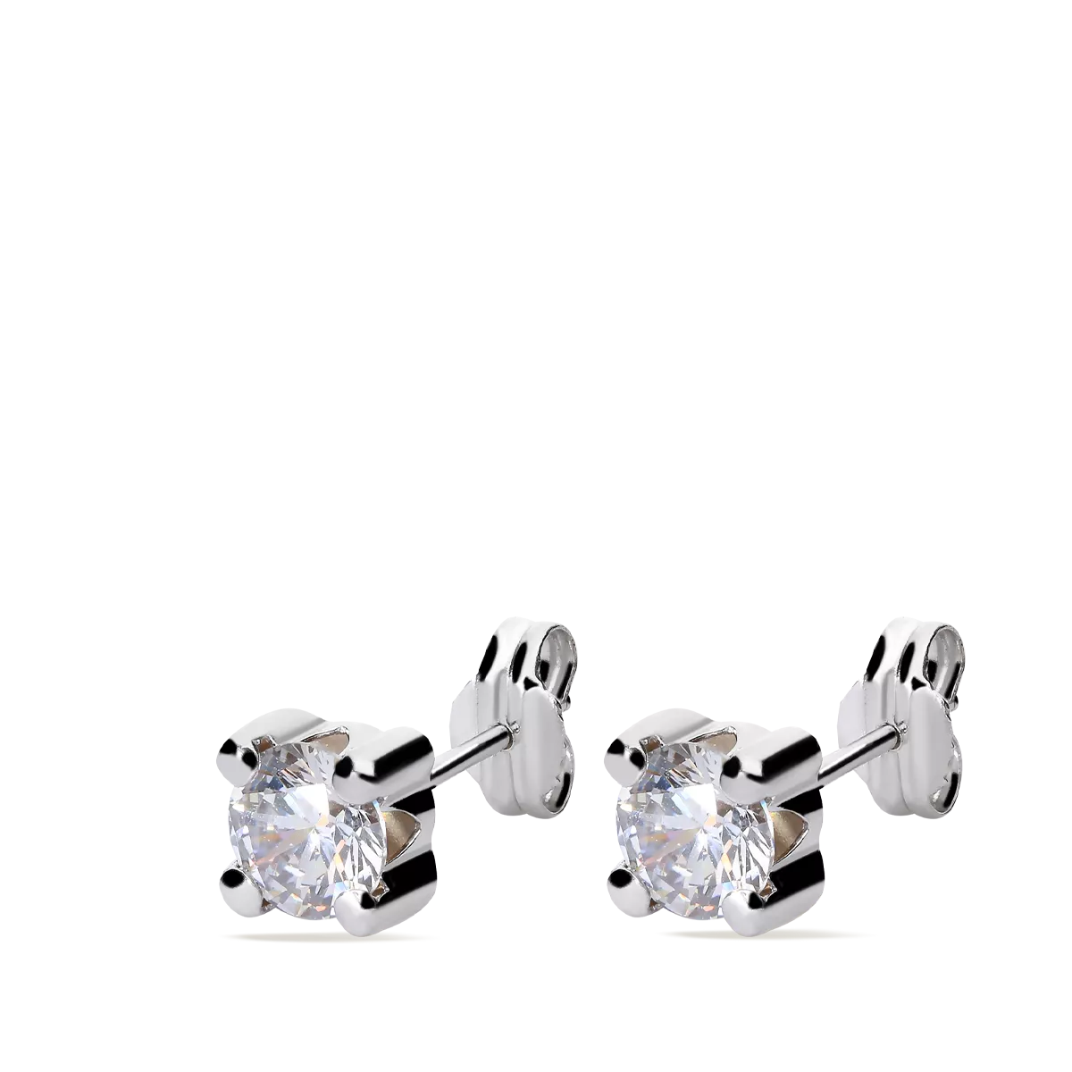 750 white gold earrings