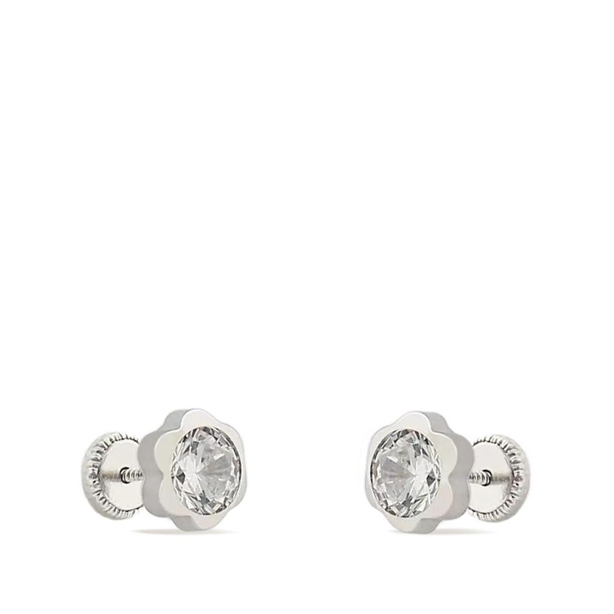 18k white gold earrings