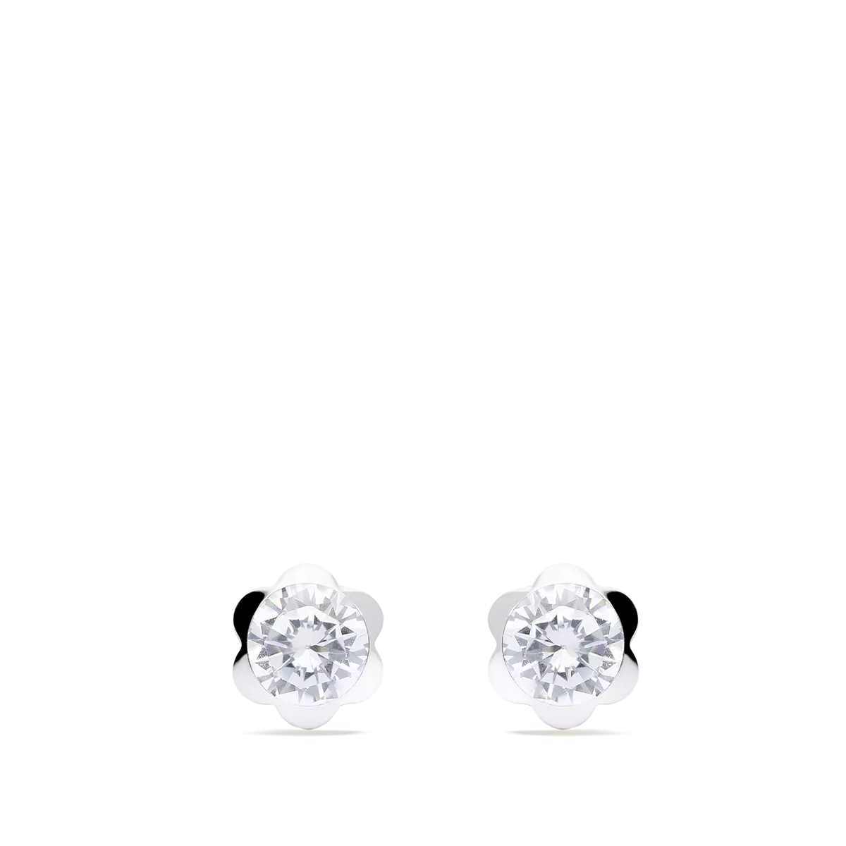 18k white gold earrings