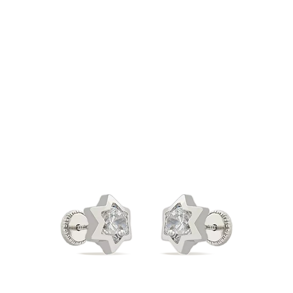 750 white gold earrings