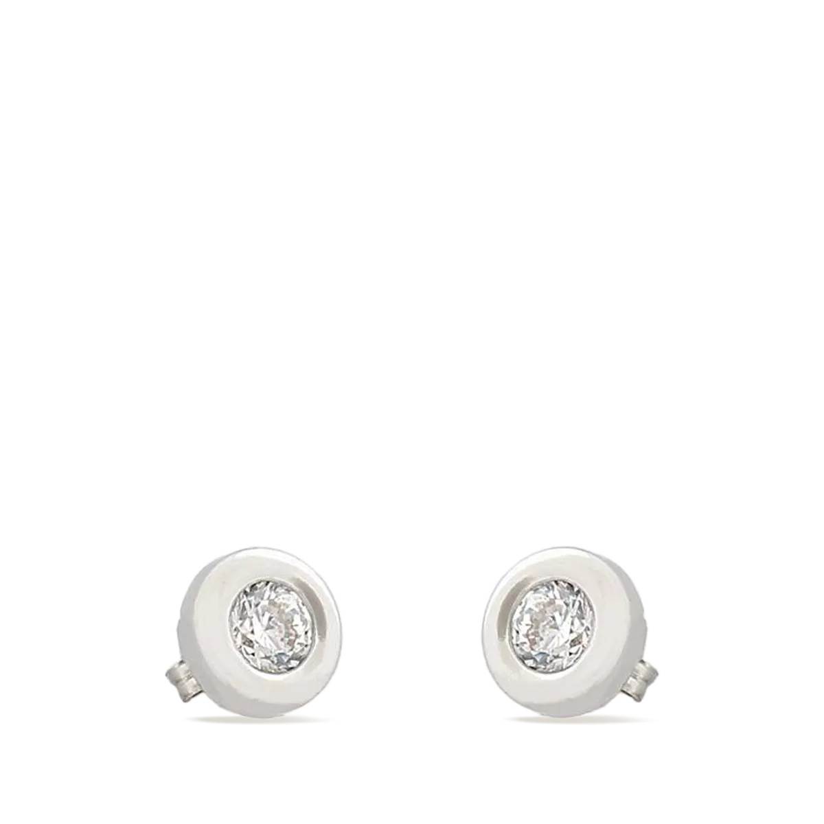 750 white gold earrings