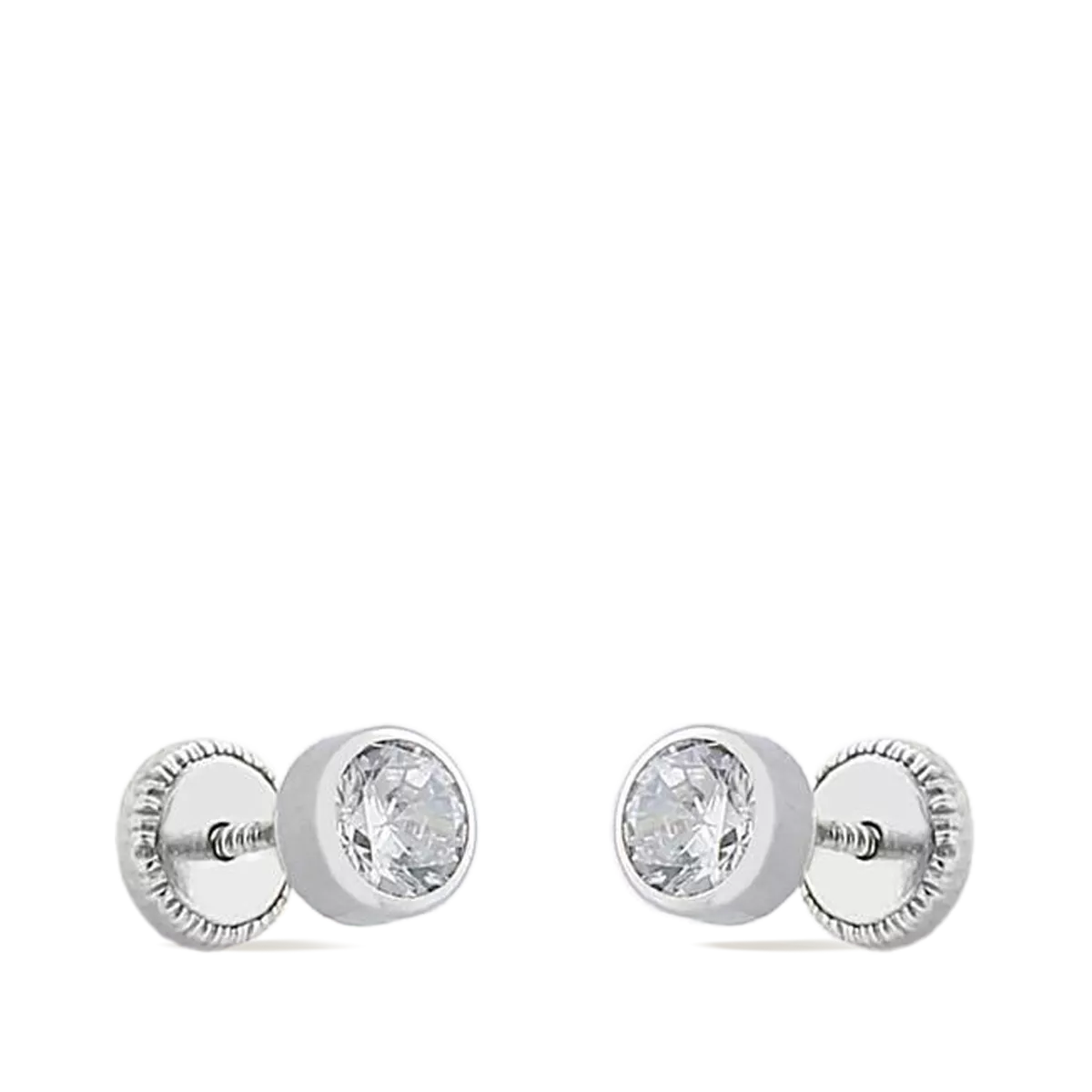 18k white gold earrings