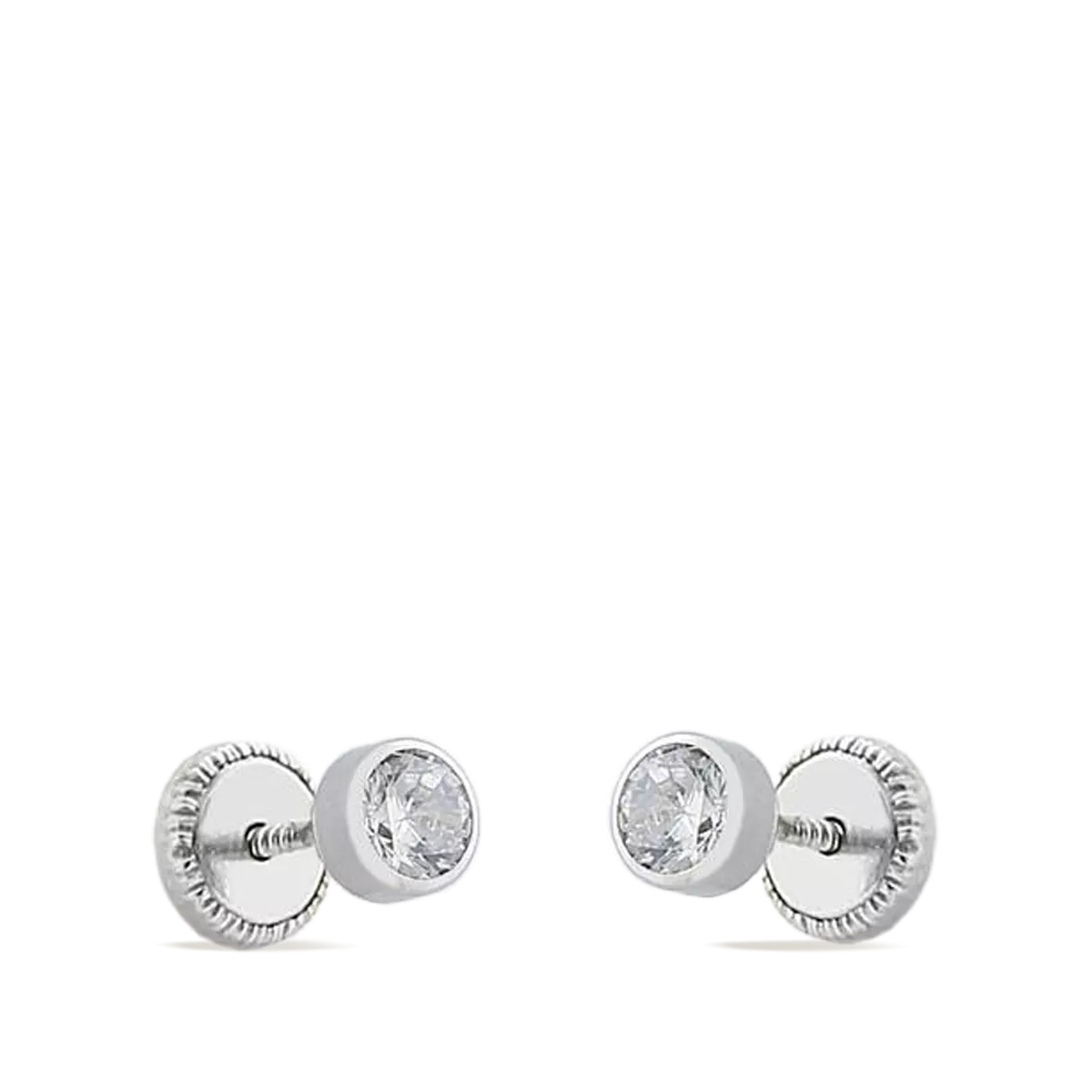 750 white gold earrings