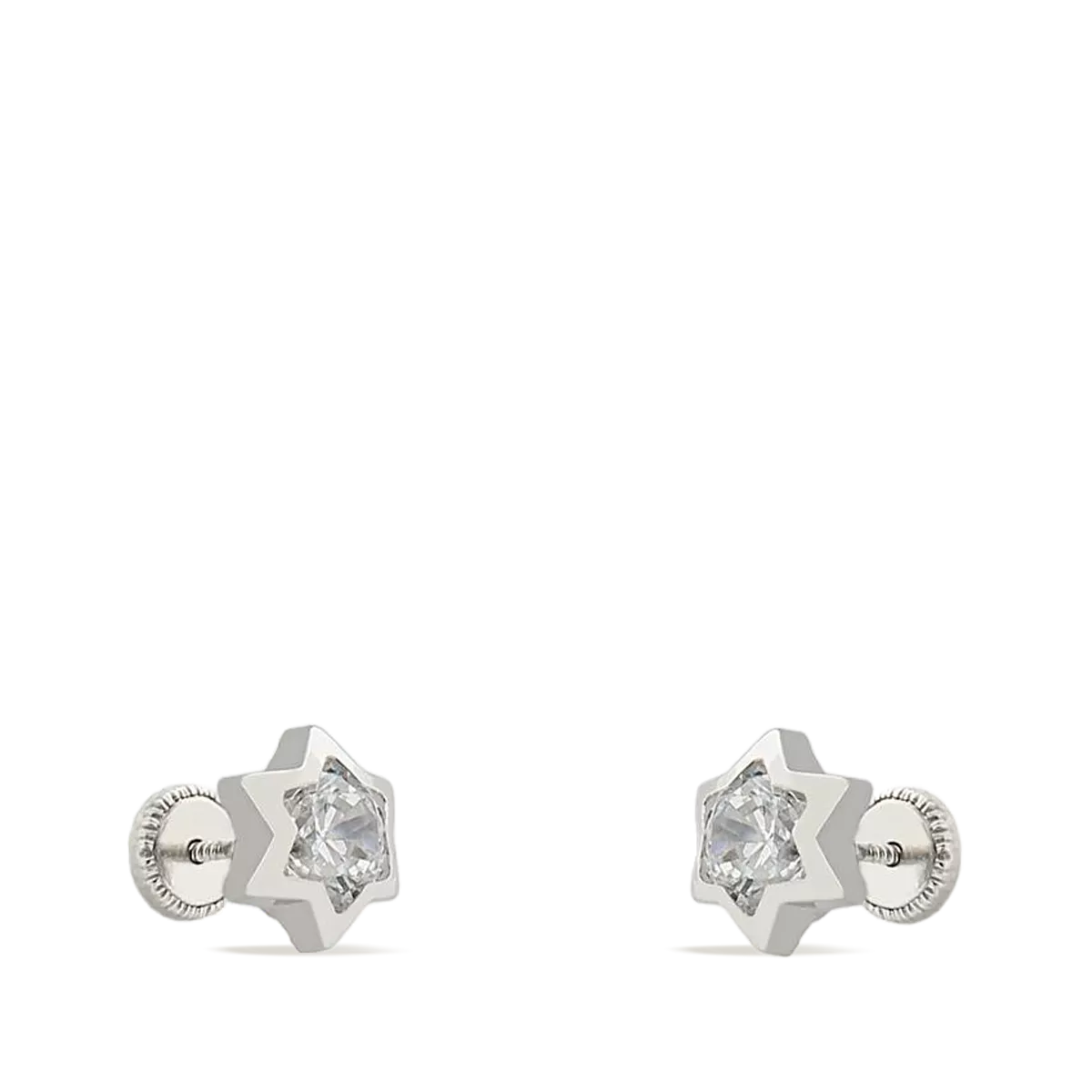 18k white gold earrings