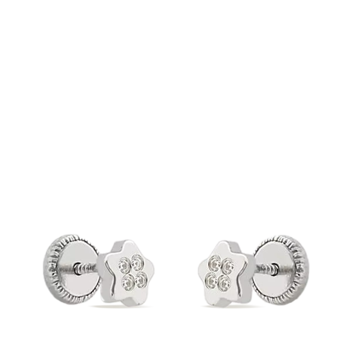 18k white gold earrings