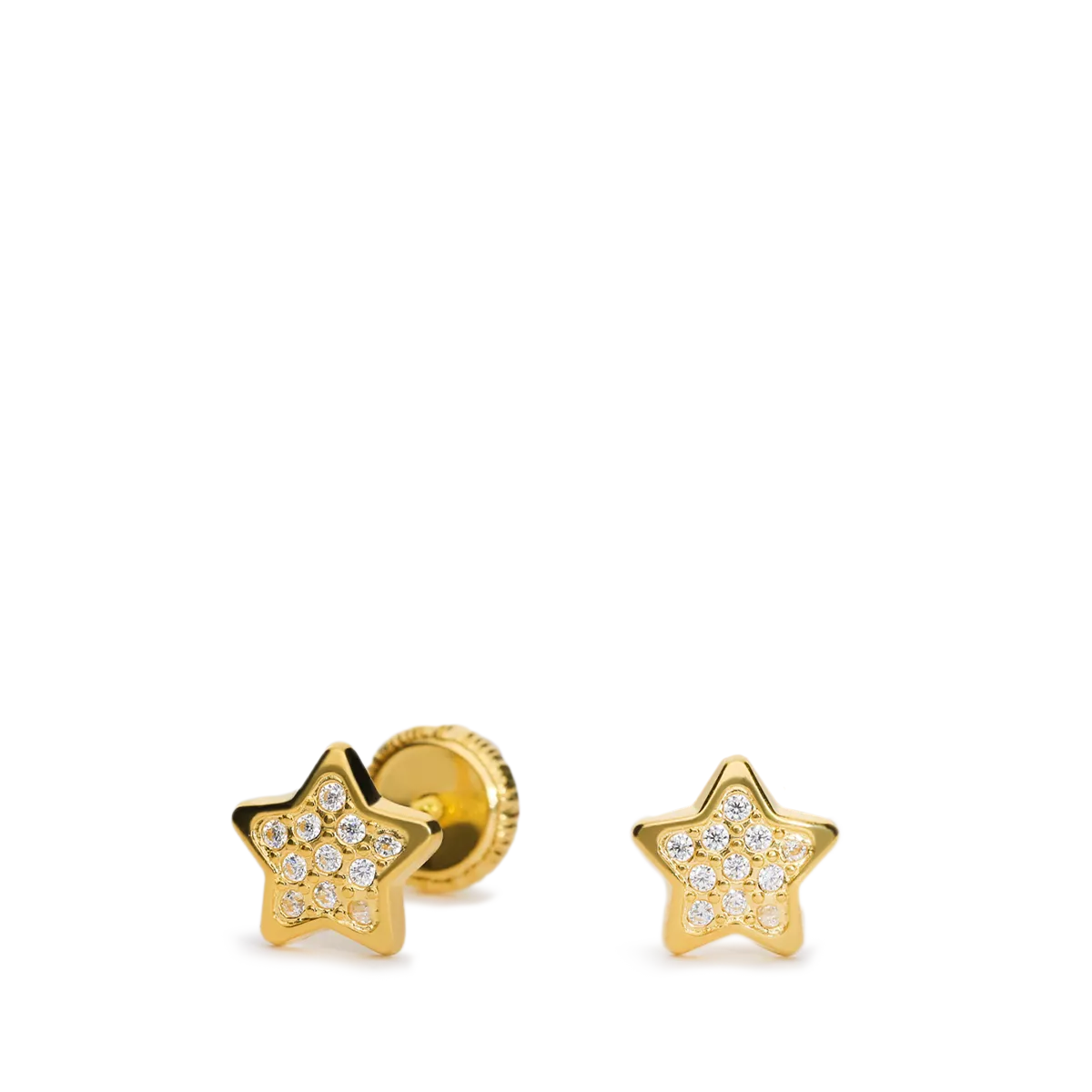 750 gold earrings