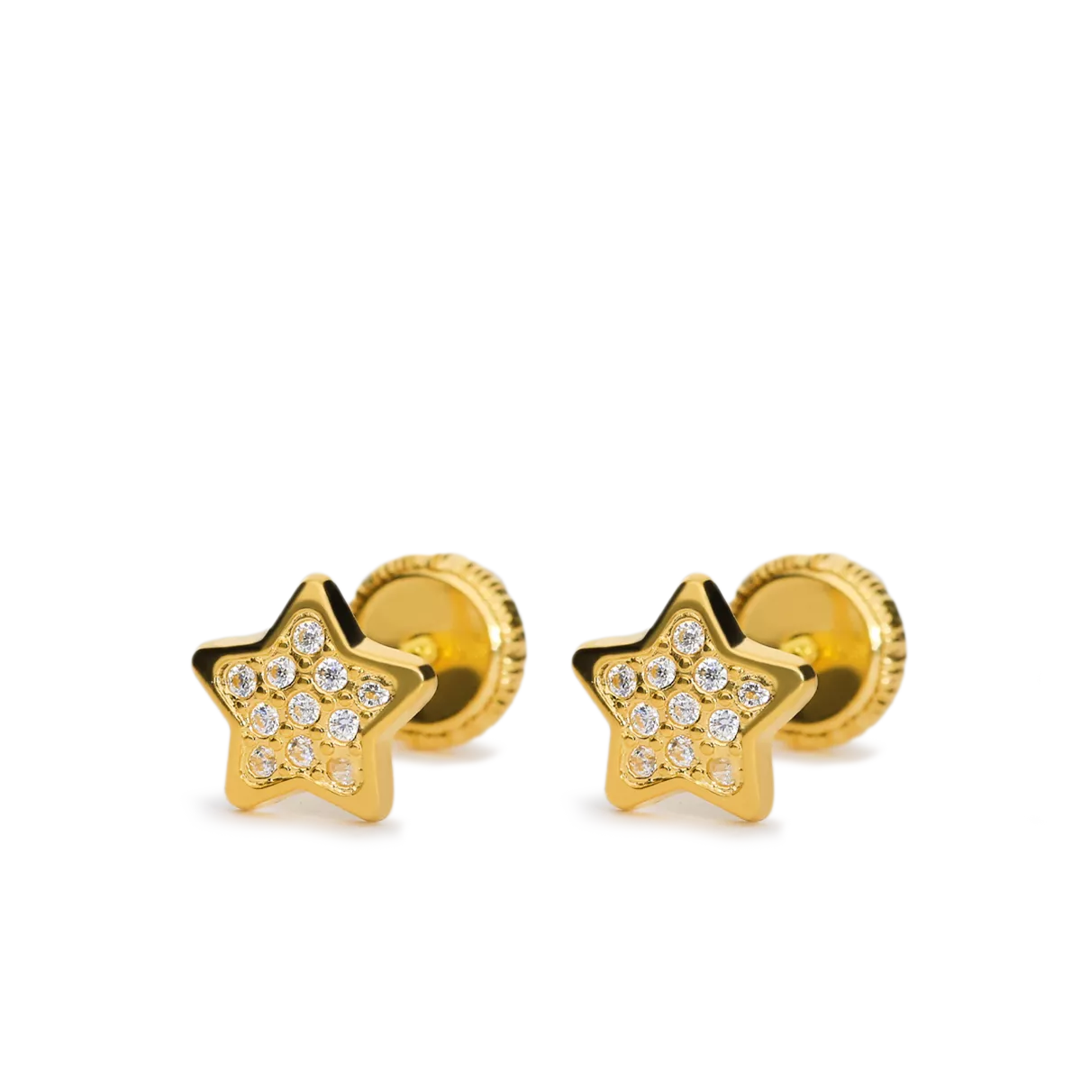 750 gold earrings