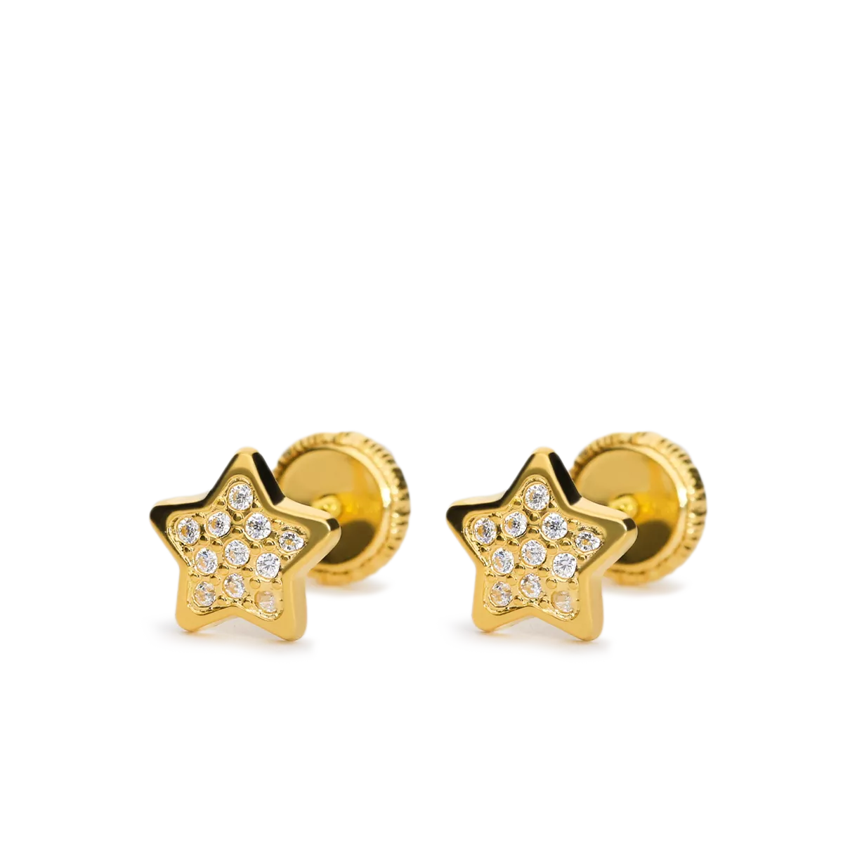 750 gold earrings