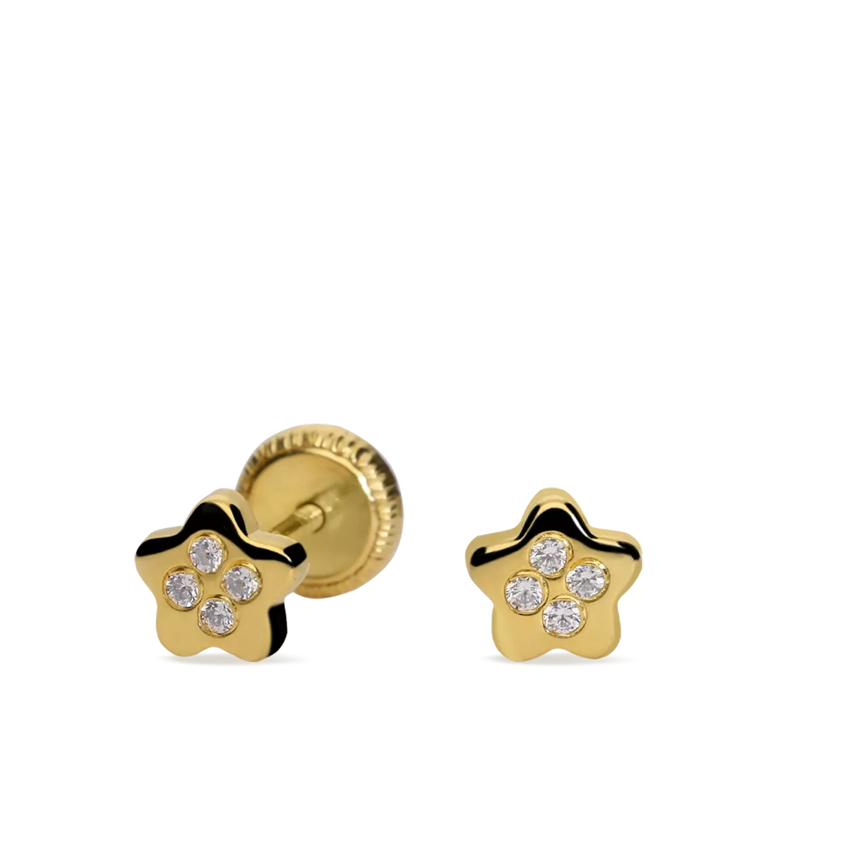 18k gold earrings