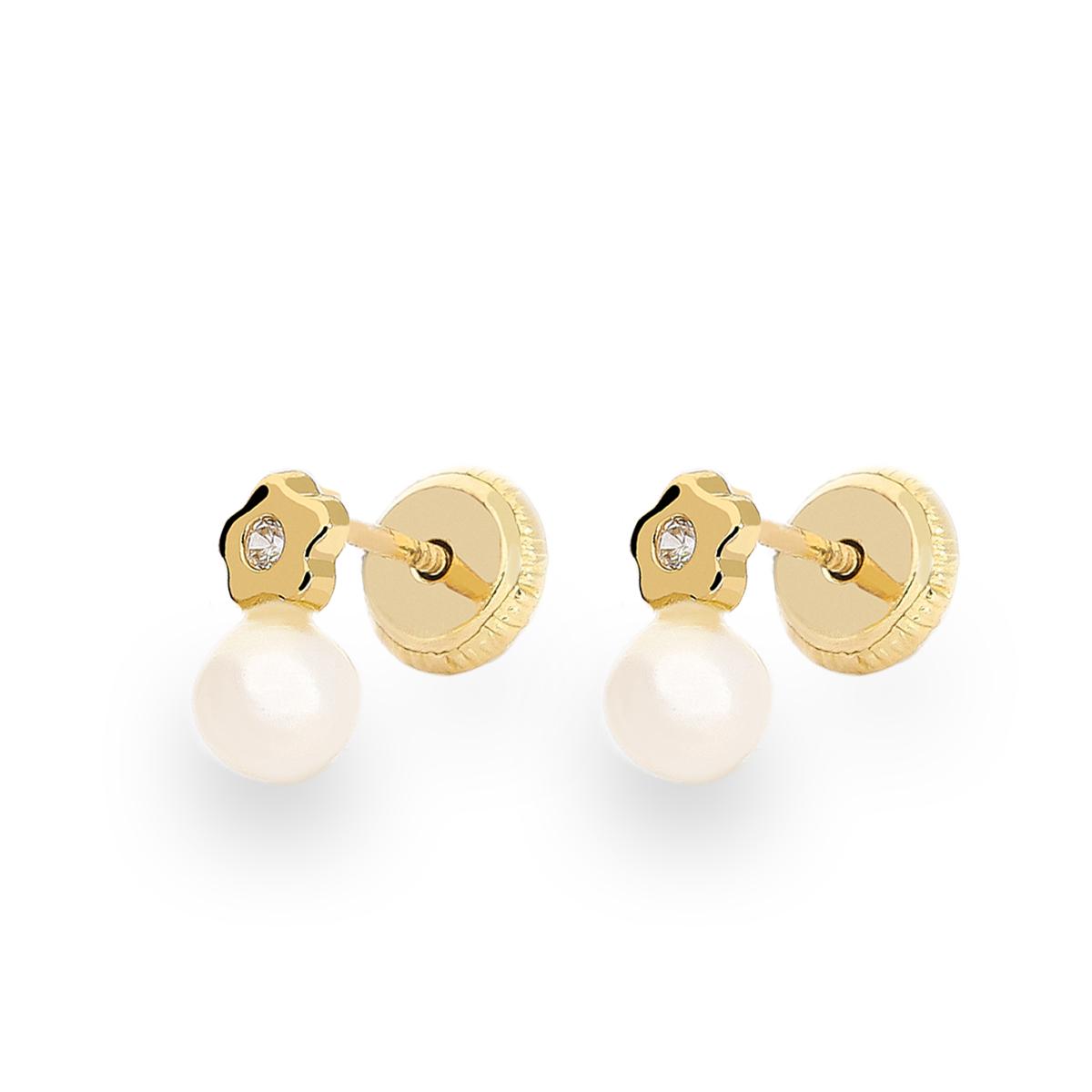 18k gold earrings