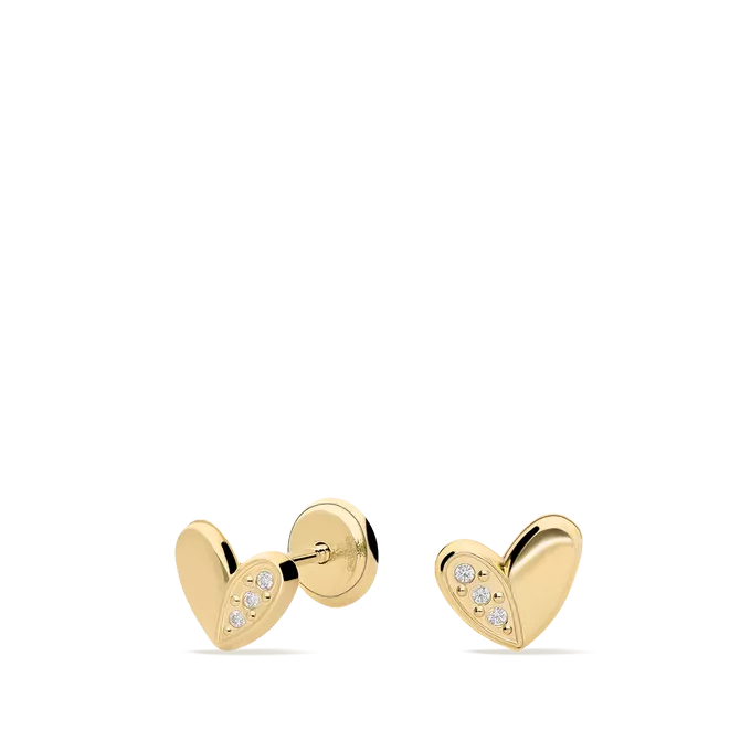 18k gold earrings