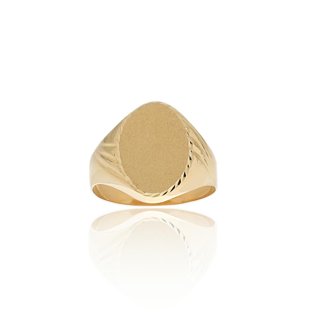 750 gold signet ring