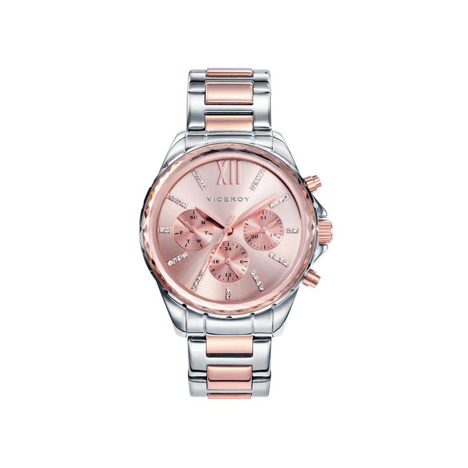 Reloj Viceroy de acero y esfera rosa para mujer