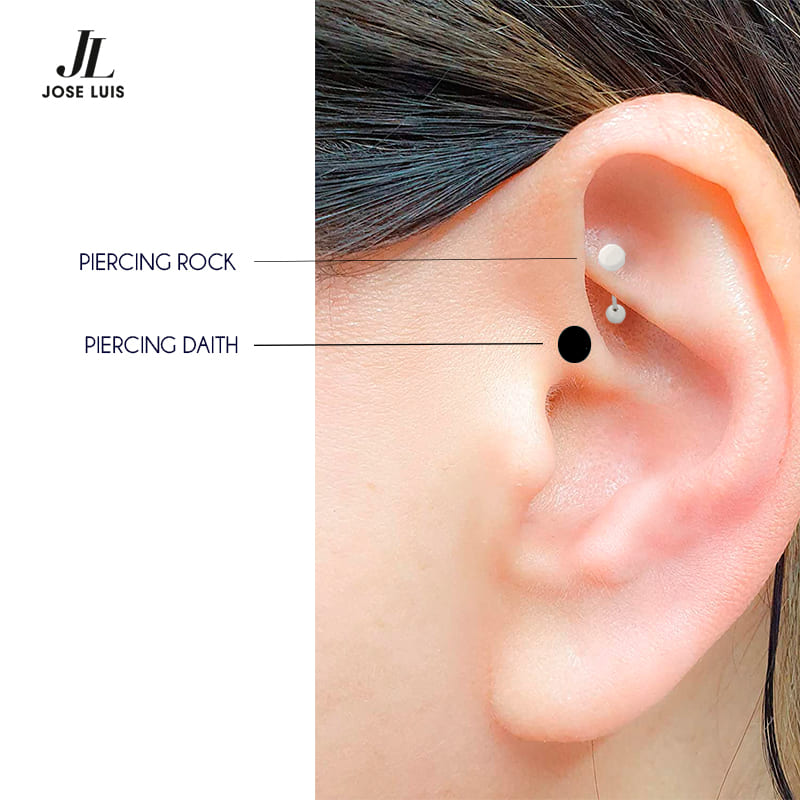 Piercing de la oreja: la guía completa [nombre, curación, joyas, ]