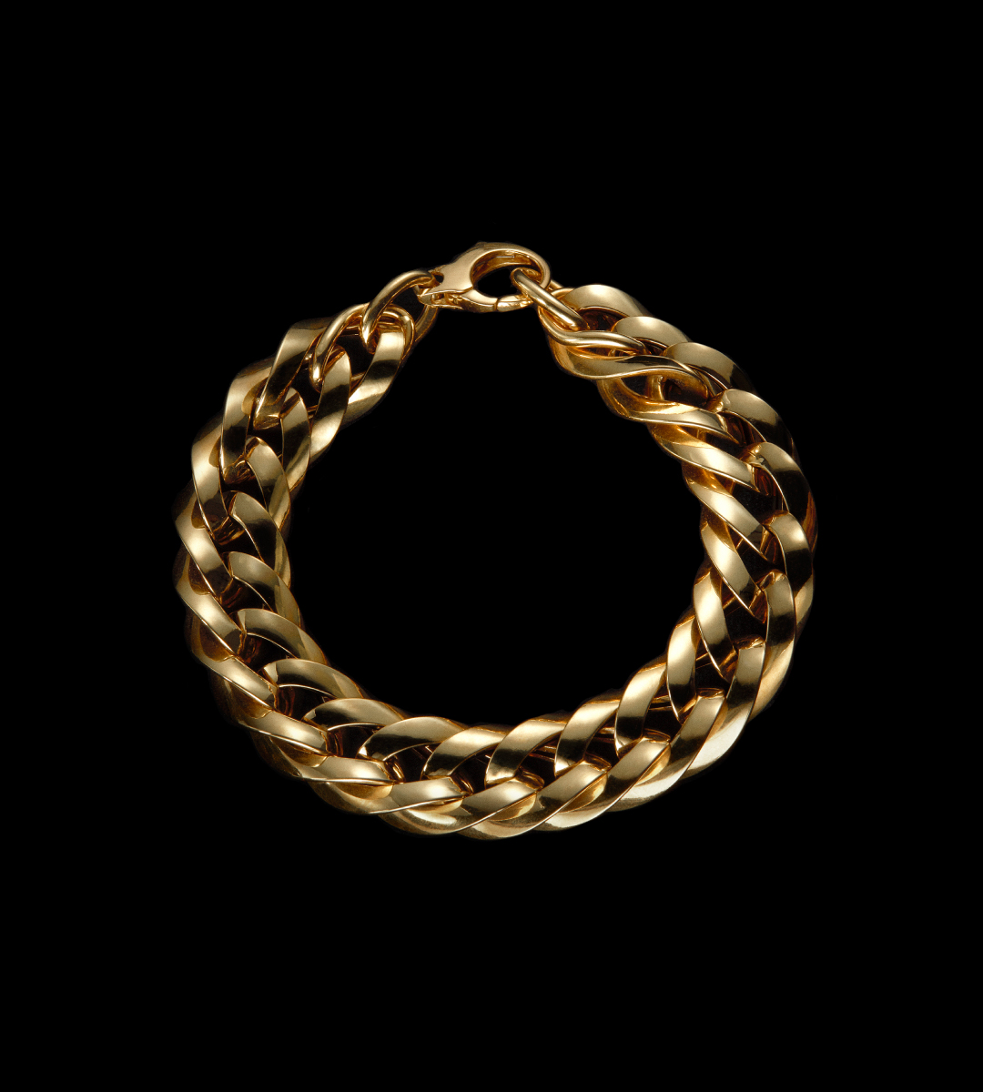 Pulsera oro gruesa