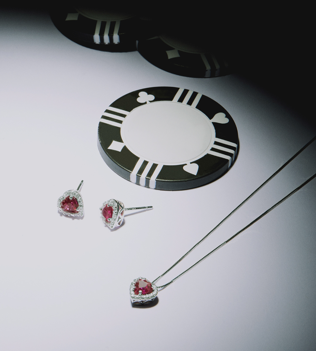 Diamond and ruby set